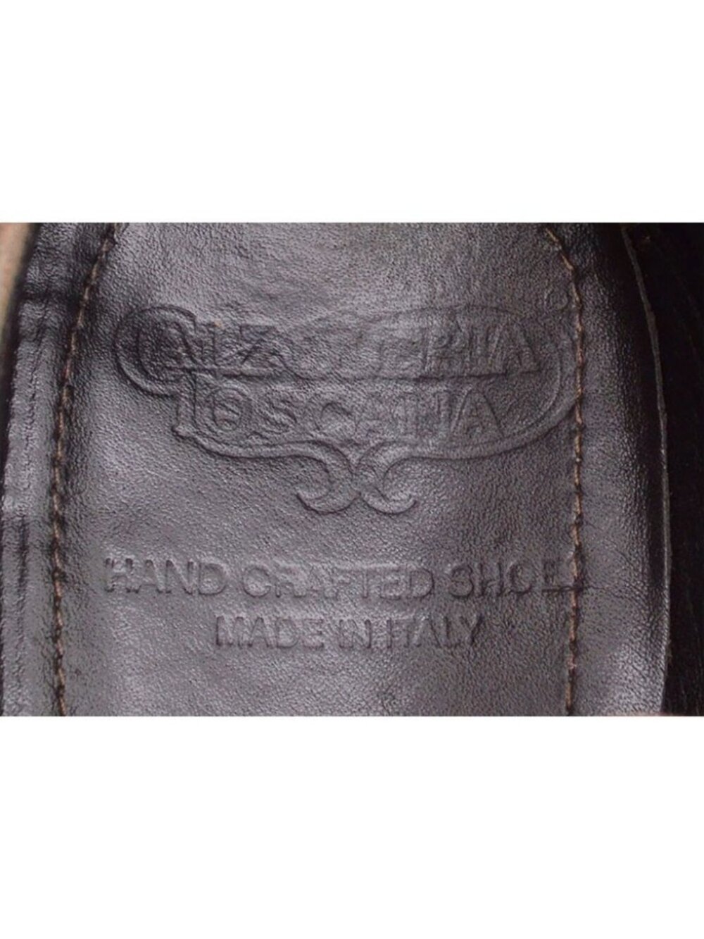 Men Calzoleria Toscana Hand Made Brogue Oxfords 40 - Picture 9 of 9